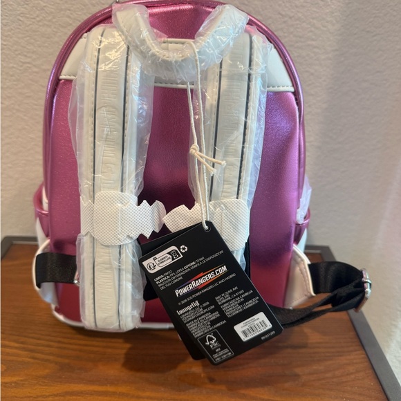 NWT Power Rangers Pink Ranger Cosplay Loungefly Mini Backpack - Picture 3 of 7